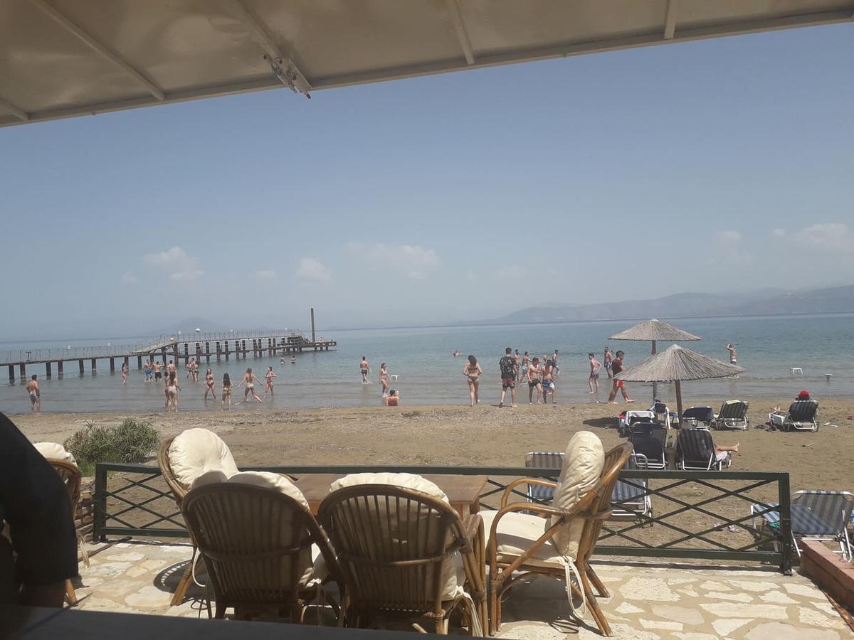 Akti Panela Beach Hotel Kávos Exterior foto